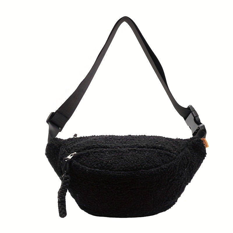 Sac banane moumoute beige effet fourrure – vue 11