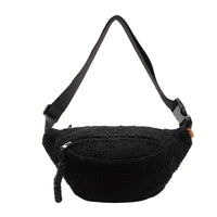 Sac banane moumoute beige effet fourrure – vue 11
