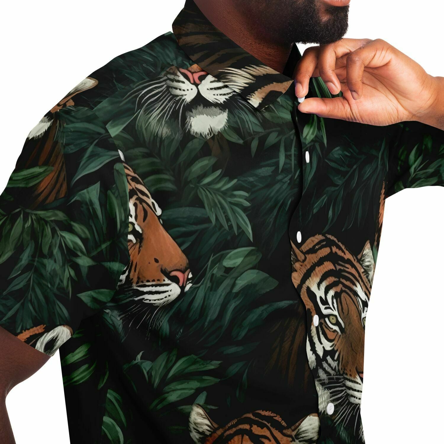 chemise été homme tigre