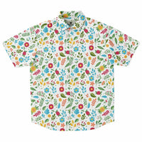 chemise à fleurs manches courtes