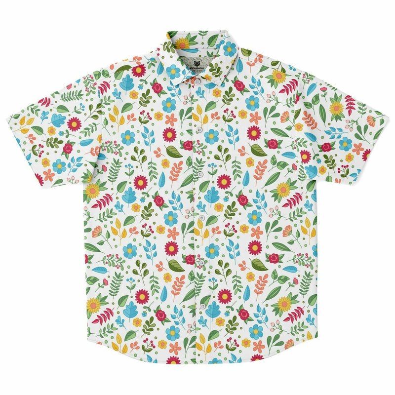 chemise à fleurs manches courtes