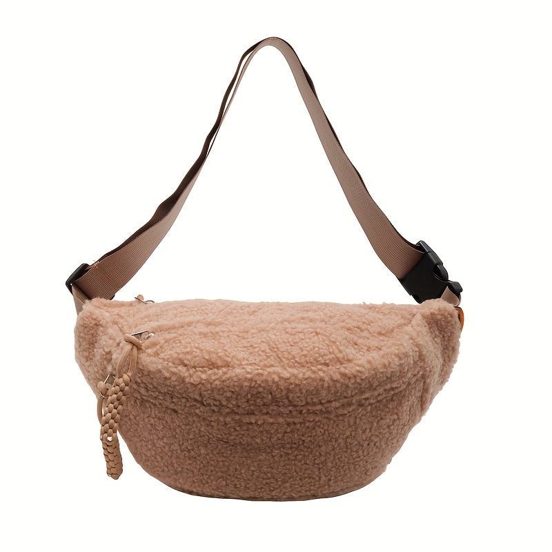Sac banane moumoute beige effet fourrure – vue 10