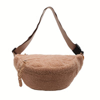Sac banane moumoute beige effet fourrure – vue 10