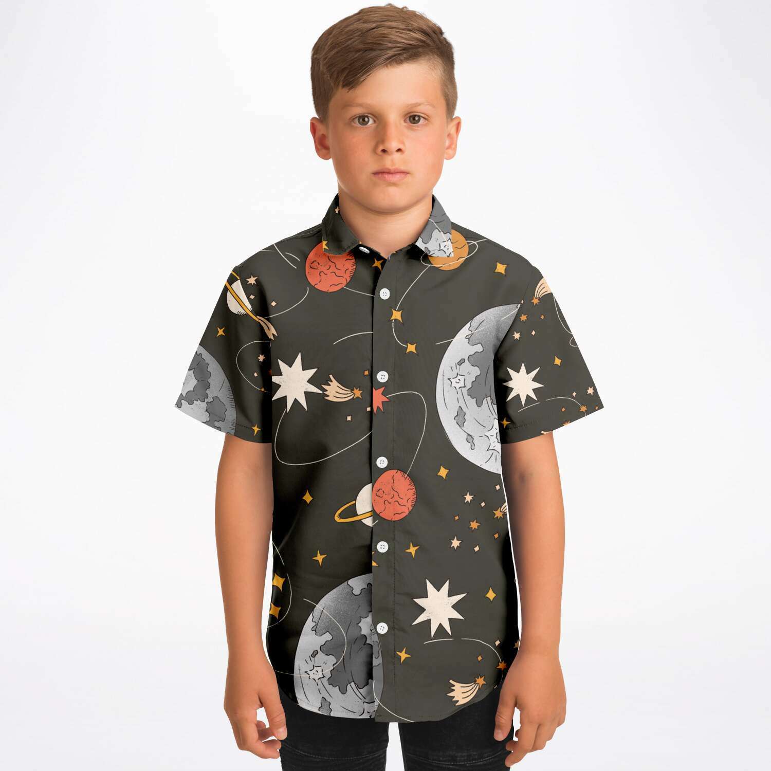 chemise originale pour garçon thème spatial