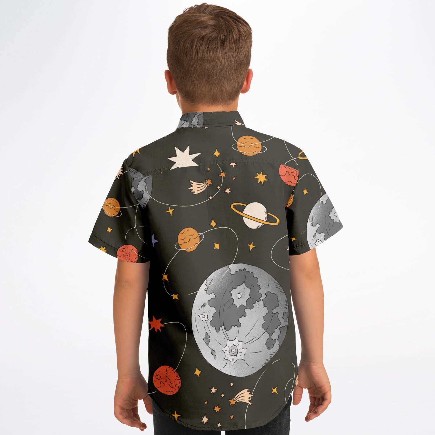 mode enfant chemise thème spatial