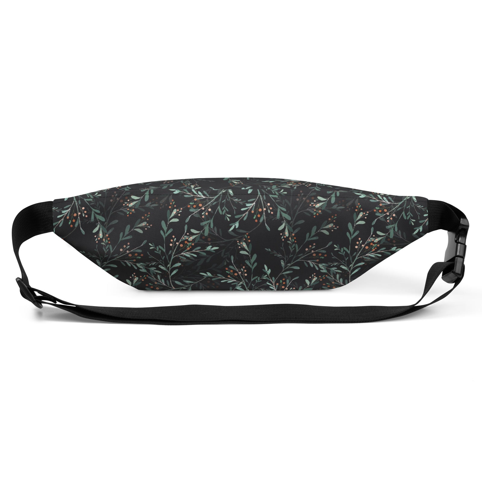 Sac banane feuillage eucalyptus fond noir – vue 3