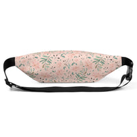 Sac banane fleurs aquarelle rose poudré – vue 4