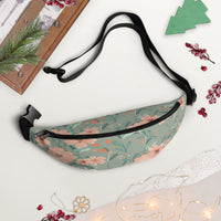 Sac banane femme fleurs vert sauge – vue 5