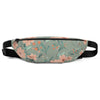 Sac banane femme fleurs vert sauge