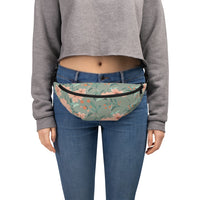 Sac banane femme fleurs vert sauge – vue 4