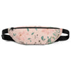 Sac banane fleurs pastel crème