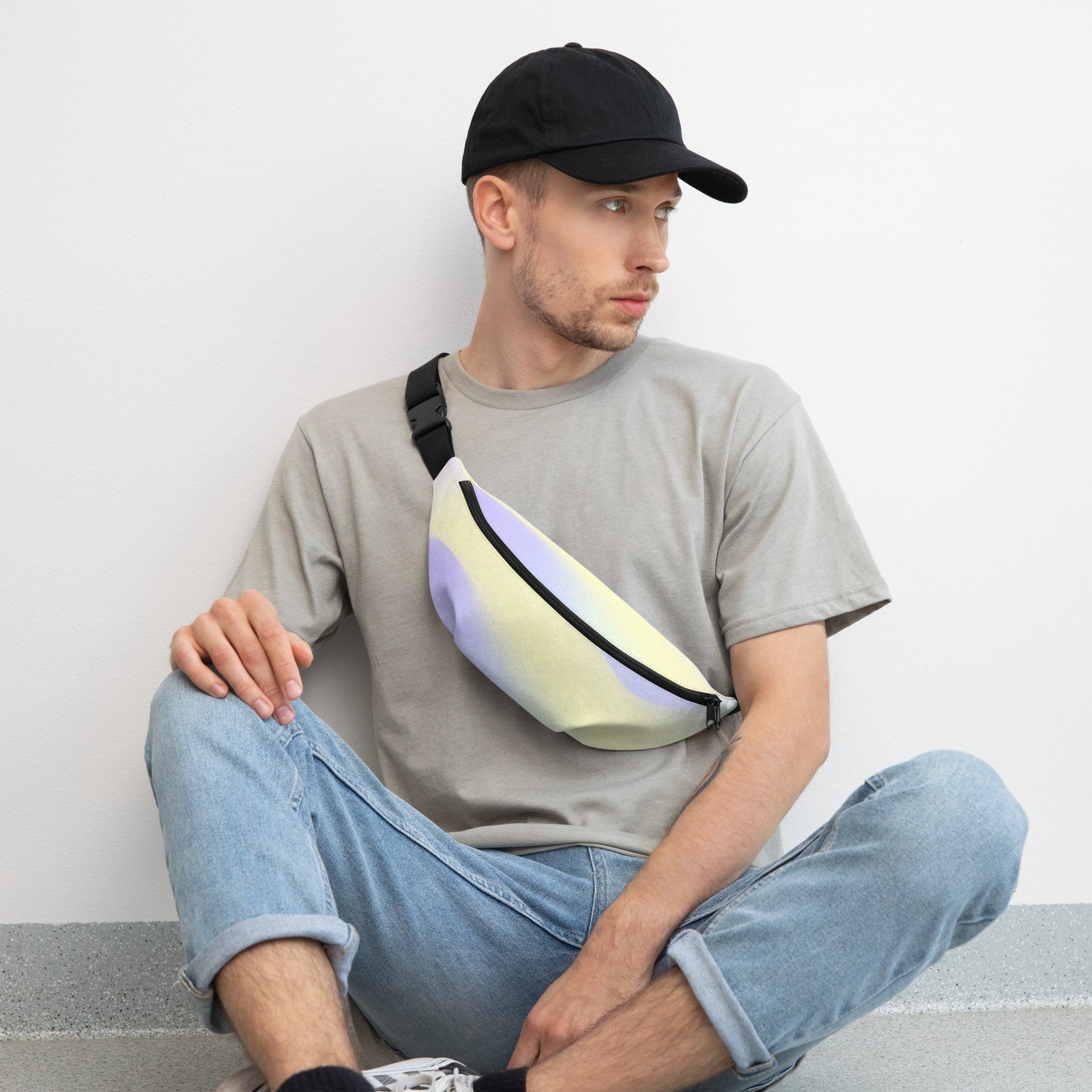 Sac banane tie and dye pastel – vue 8