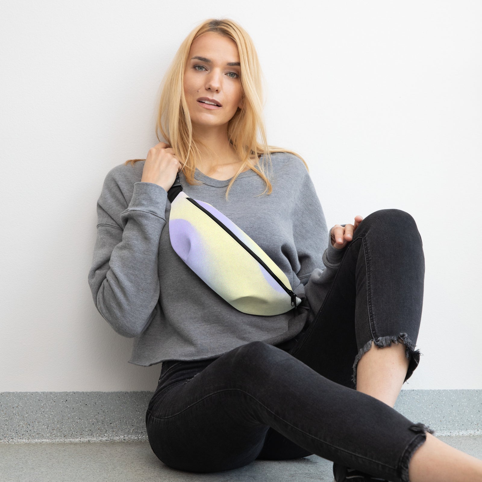 Sac banane tie and dye pastel – vue 9
