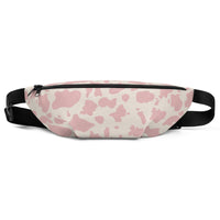 Sac banane vache rose pâle