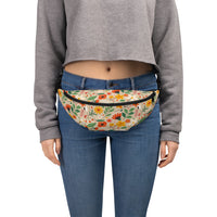 Sac banane fleurs champêtres colorées – vue 3