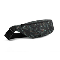 Sac banane feuillage eucalyptus fond noir – vue 2