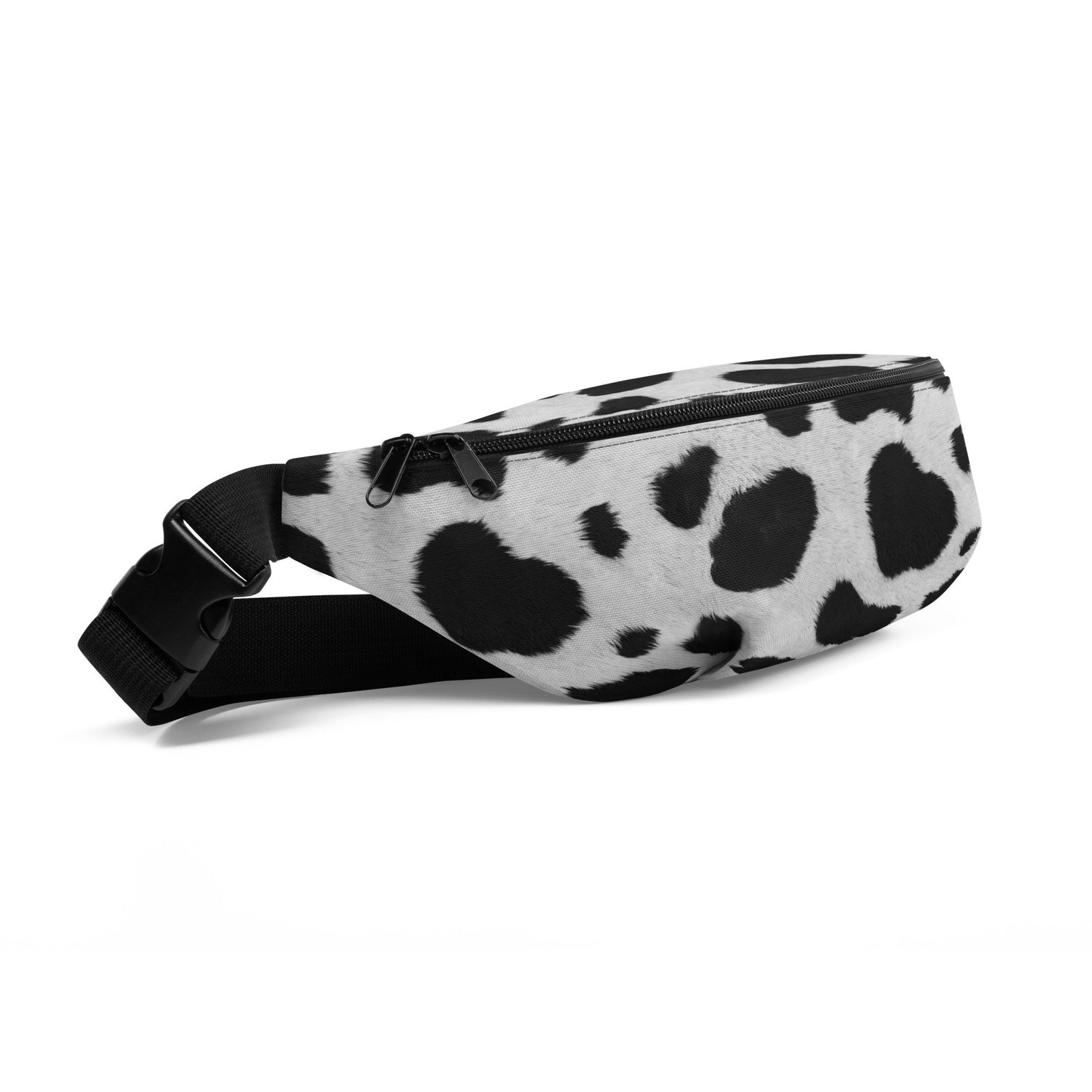 Sac banane peau de vache noir et blanc – vue 7
