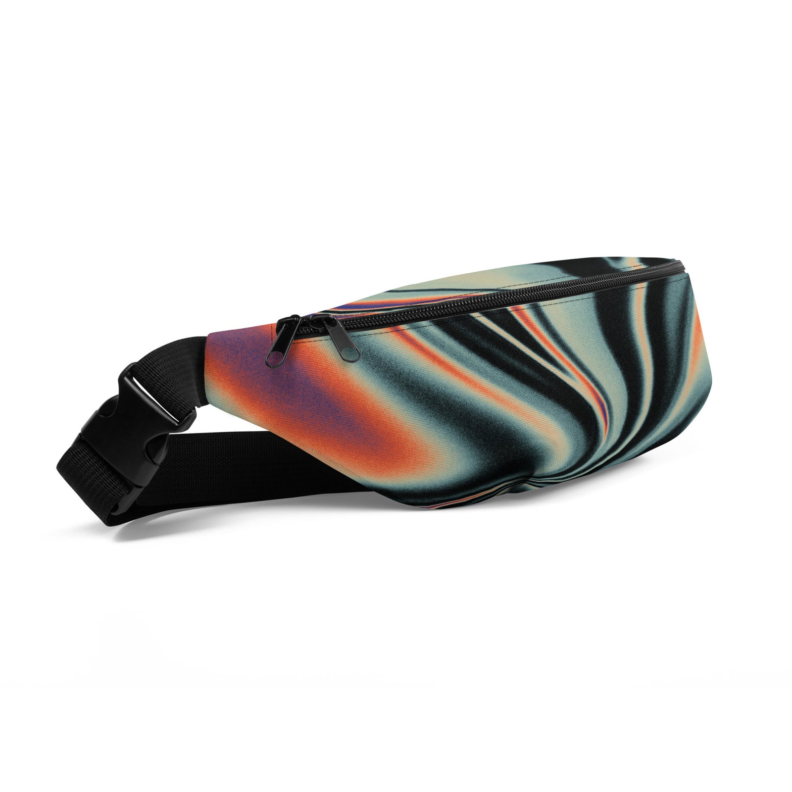 Sac banane psychédélique fumée orange et noir – vue 7