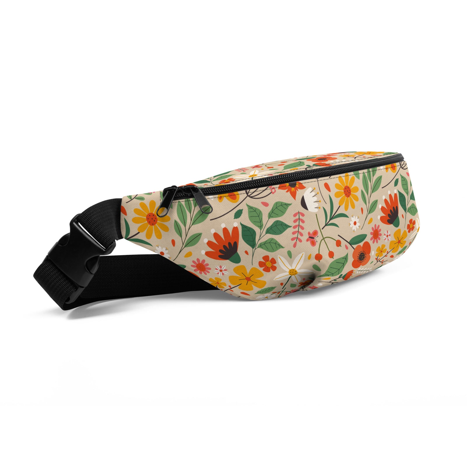 Sac banane fleurs champêtres colorées – vue 5