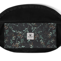 Sac banane feuillage eucalyptus fond noir – vue 5