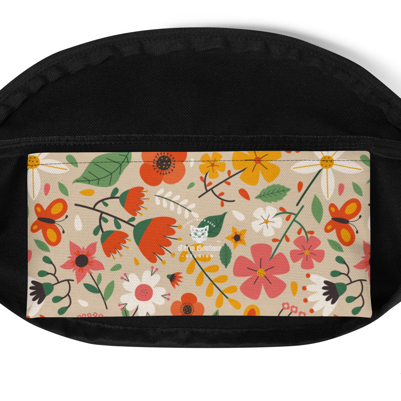 Sac banane fleurs champêtres colorées – vue 8