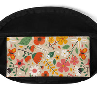 Sac banane fleurs champêtres colorées – vue 8