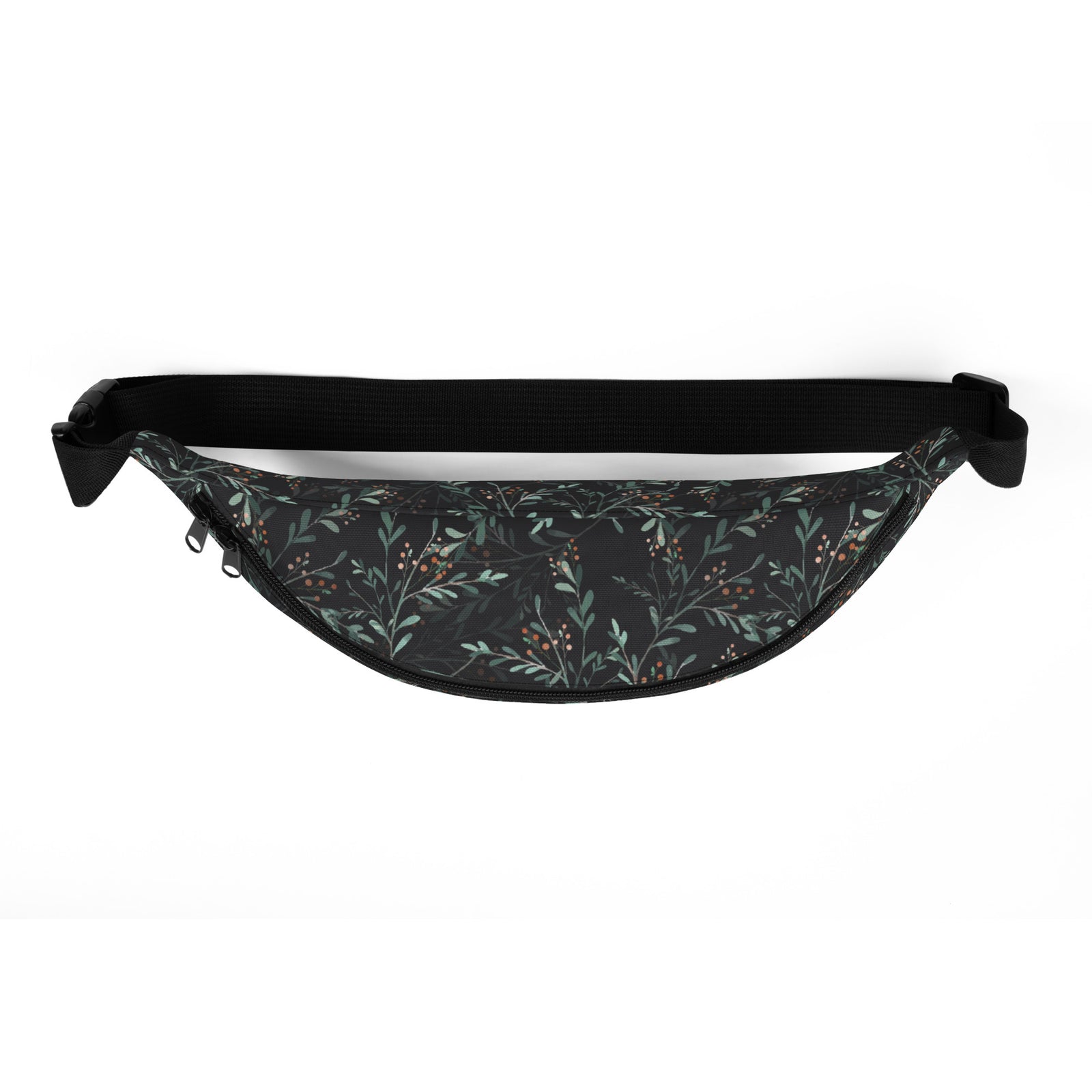 Sac banane feuillage eucalyptus fond noir – vue 4