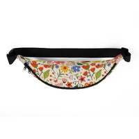 Sac banane fleurs multicolores fond crème – vue 5