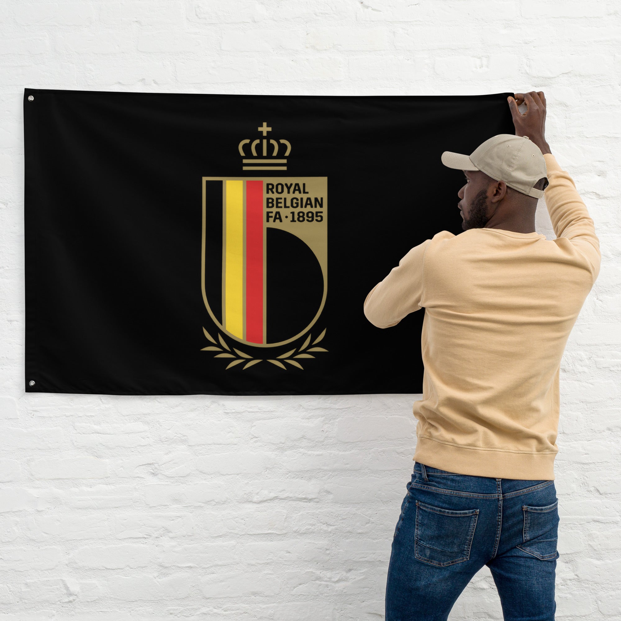 Drapeau Belge - Red Devils - Belgium Football 1985