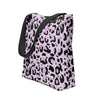 Tote bag Léopard Mauve