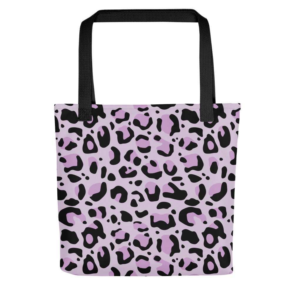 Tote bag Léopard Mauve