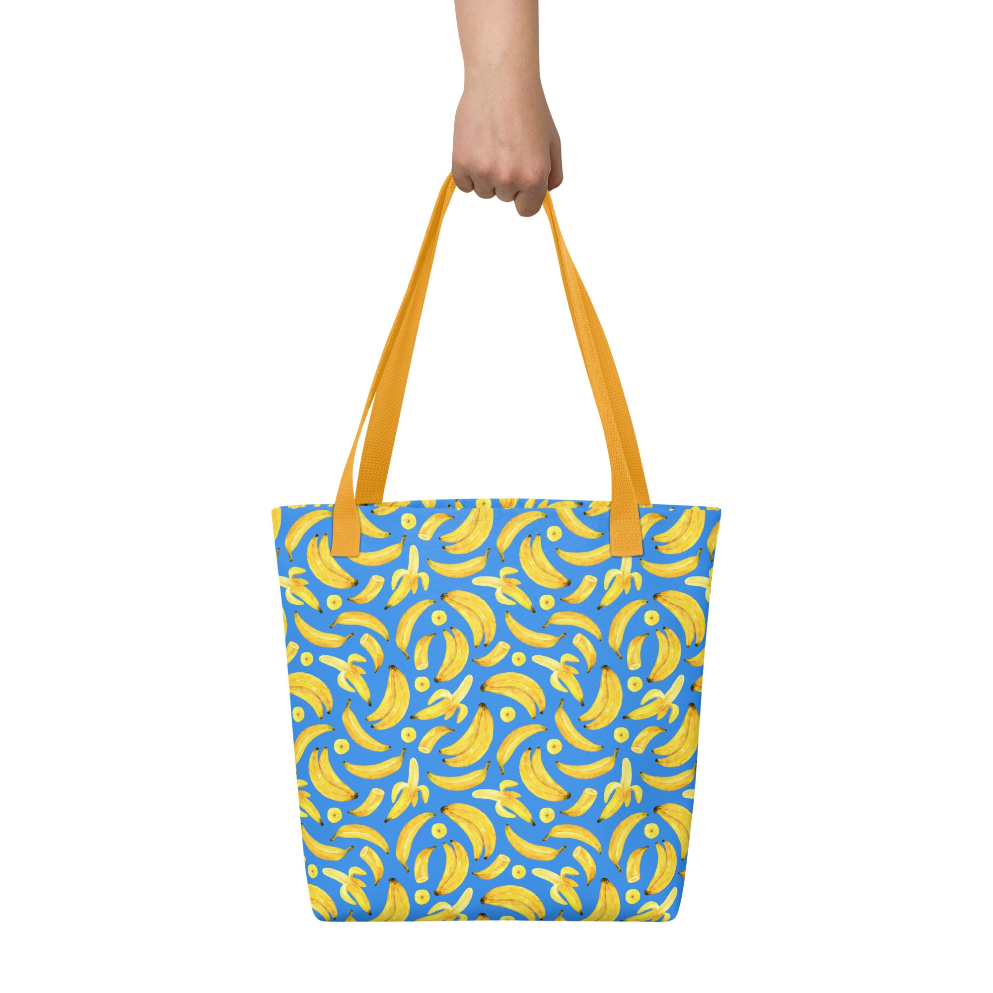 Tote bag Bananes (Bleu)