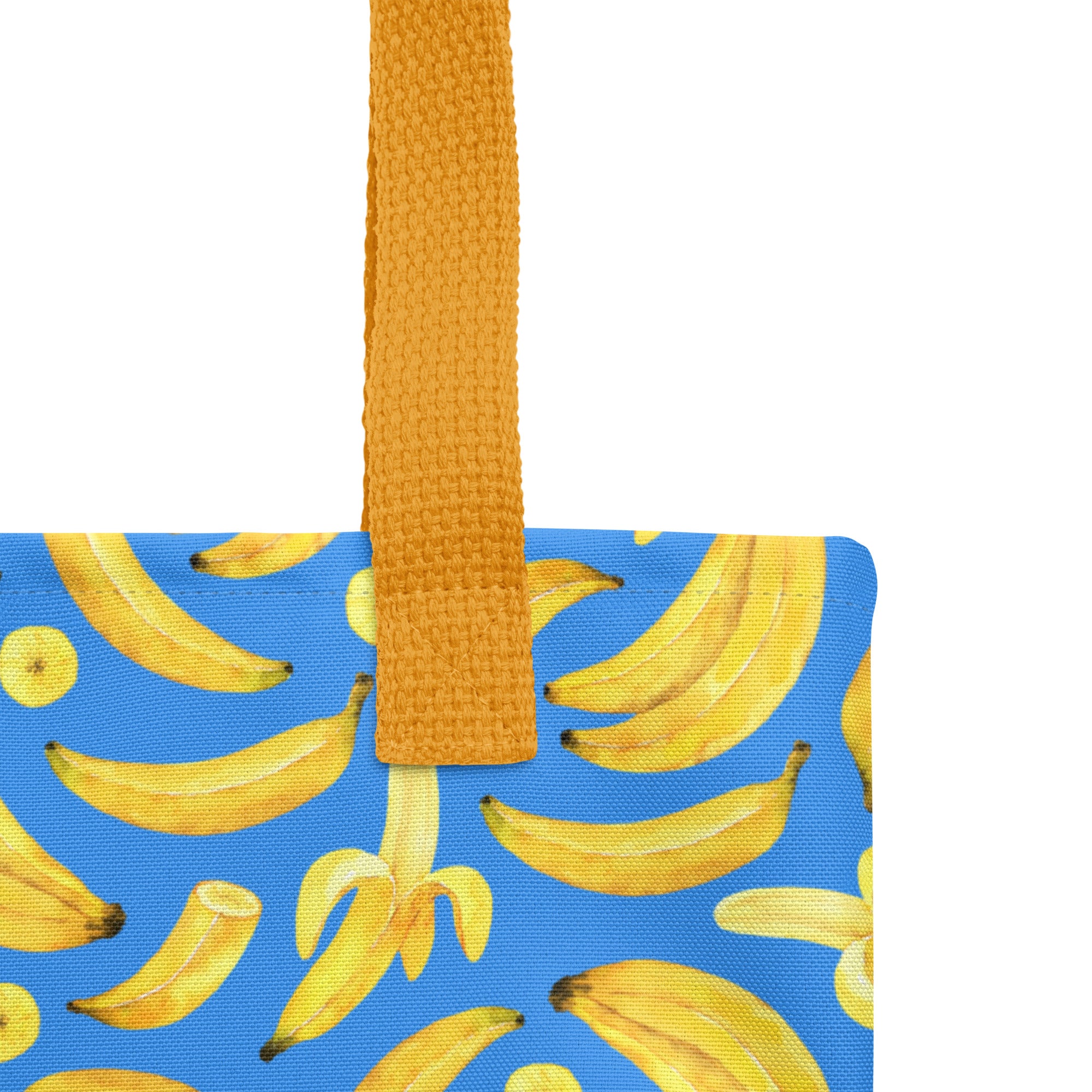 Tote bag Bananes (Bleu)