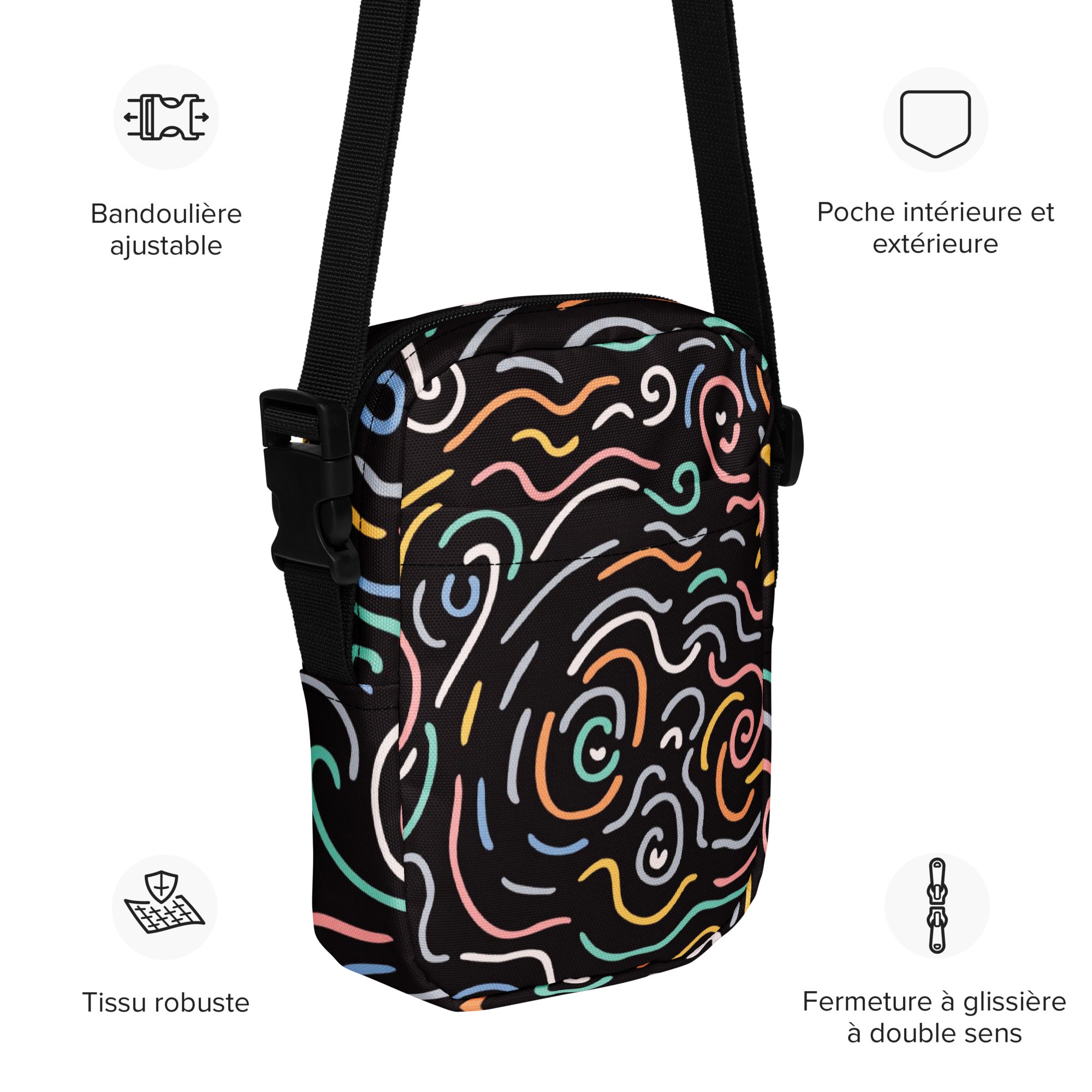 Sac à bandoulière fonctionnel