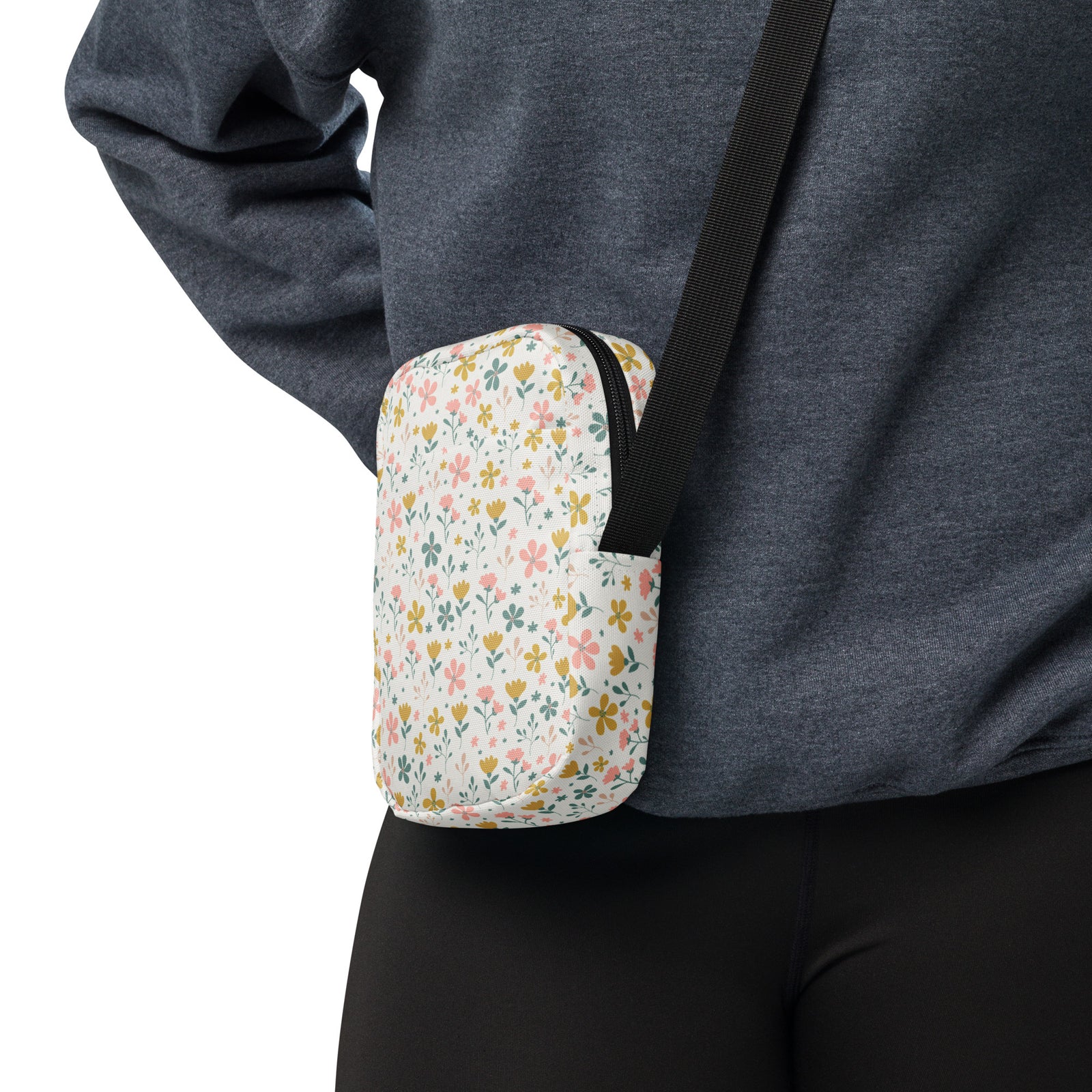 Sac à bandoulière à fleurs