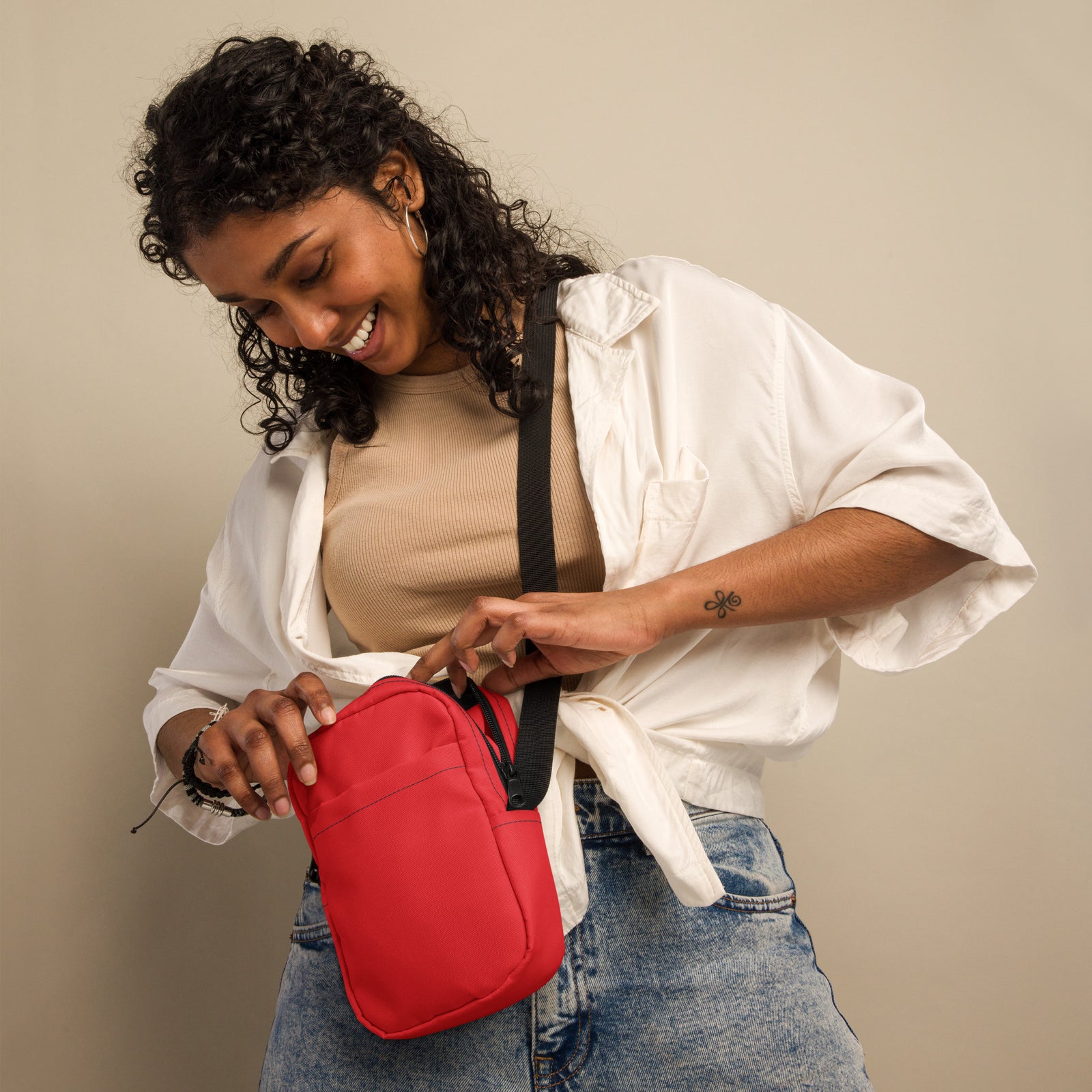 Sac à bandoulière rouge