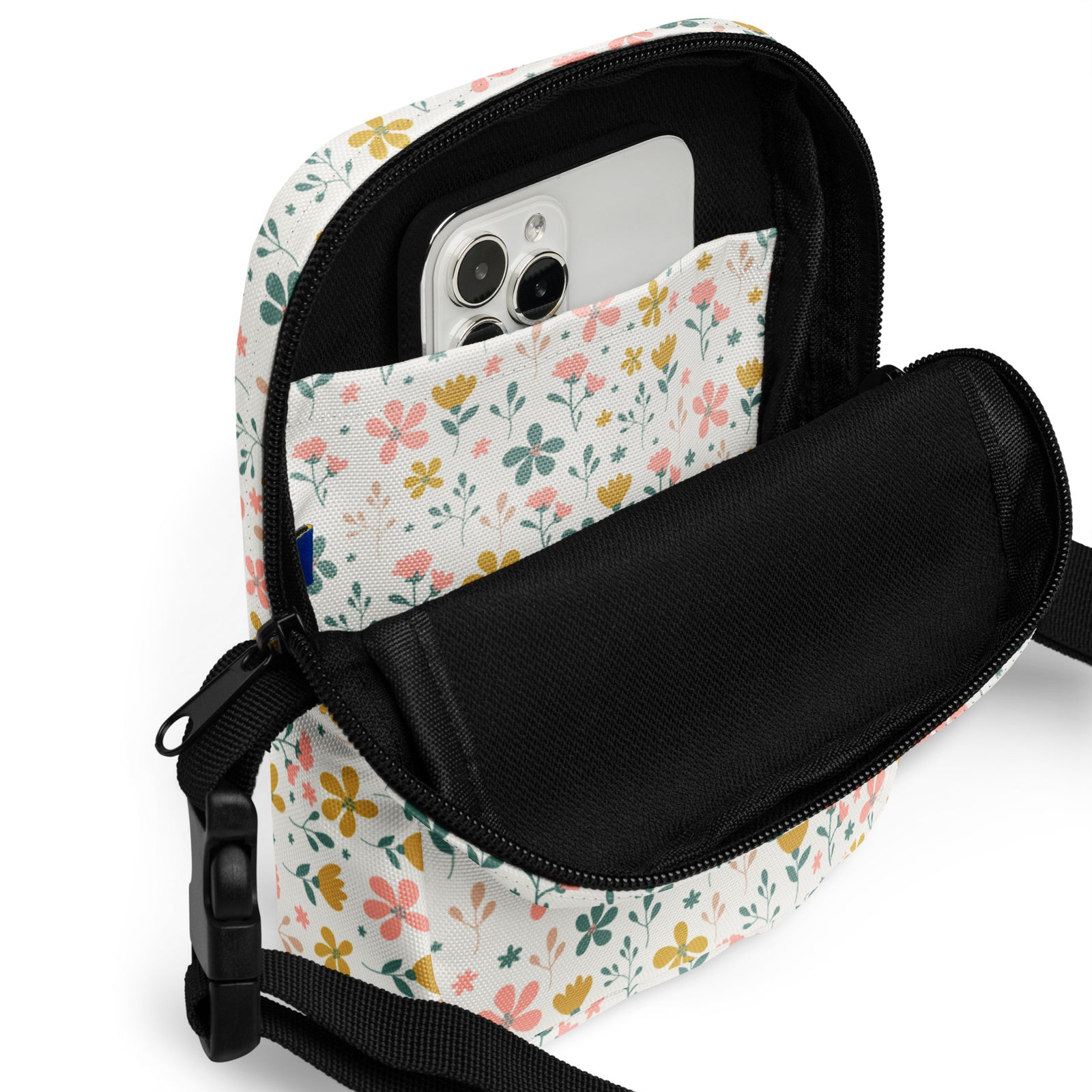 Sac à bandoulière à fleurs