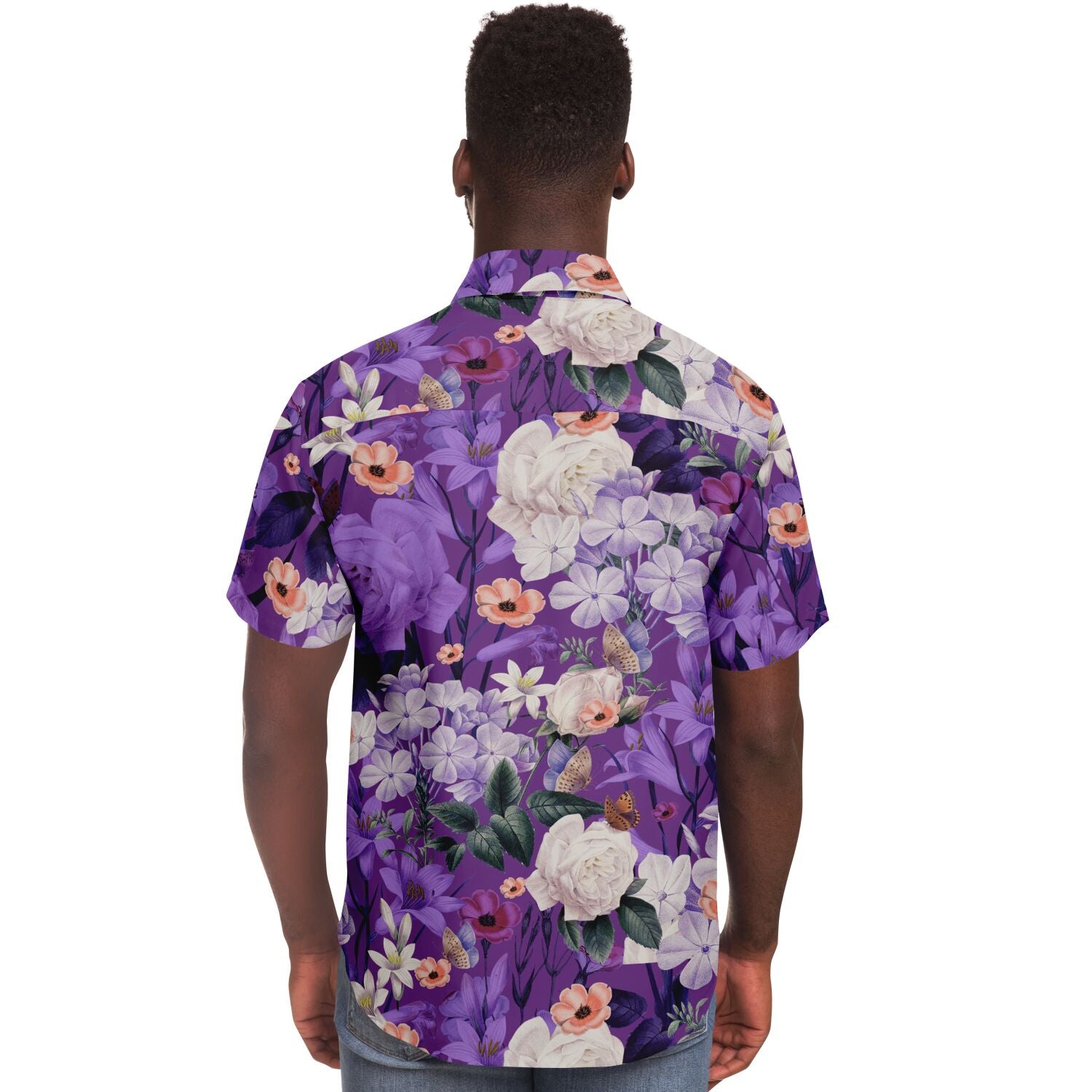 chemise homme été à motifs floraux