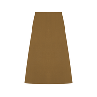 Packshot face de la jupe longue en maille original femme marron
