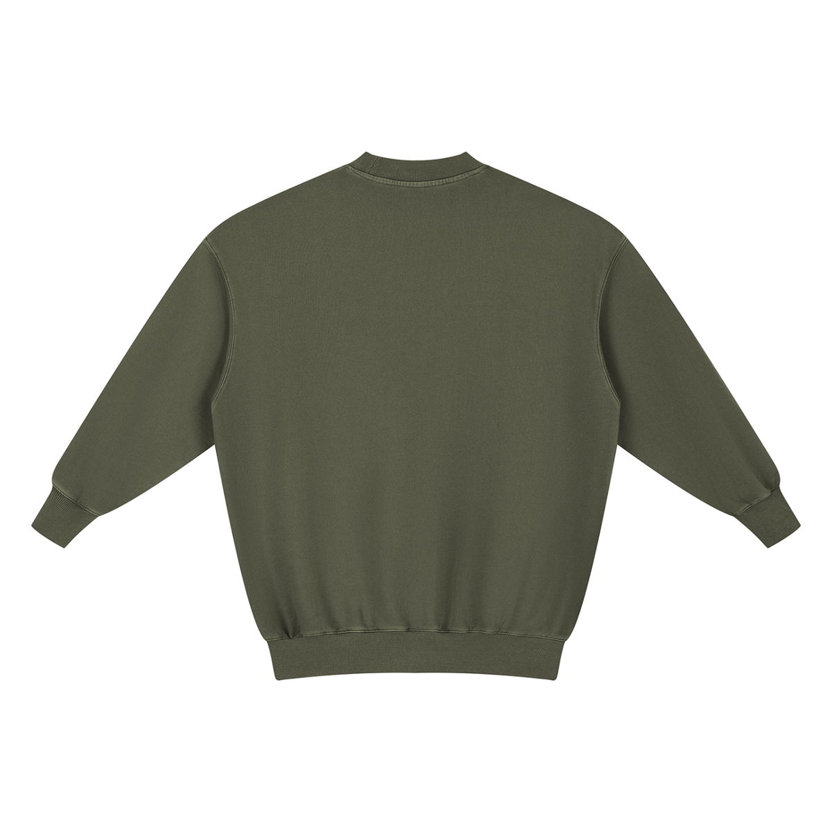 Dos de la robe sweat femme kaki