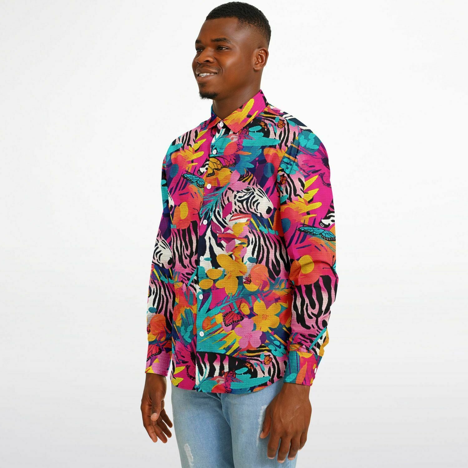 chemise zèbre contemporaine homme