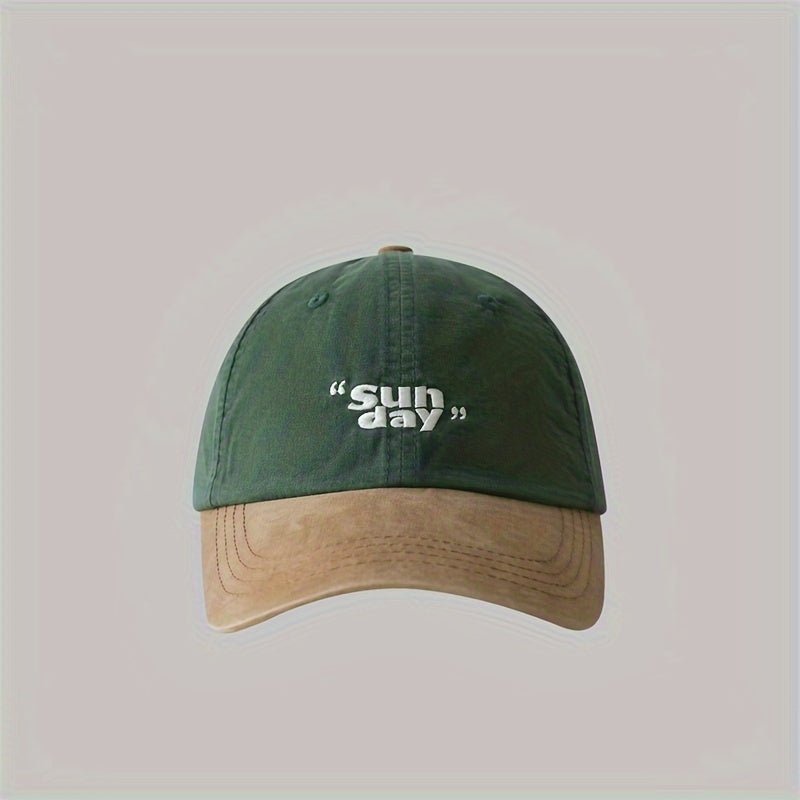Casquettes de baseball vintage avec broderie « Sun Day »