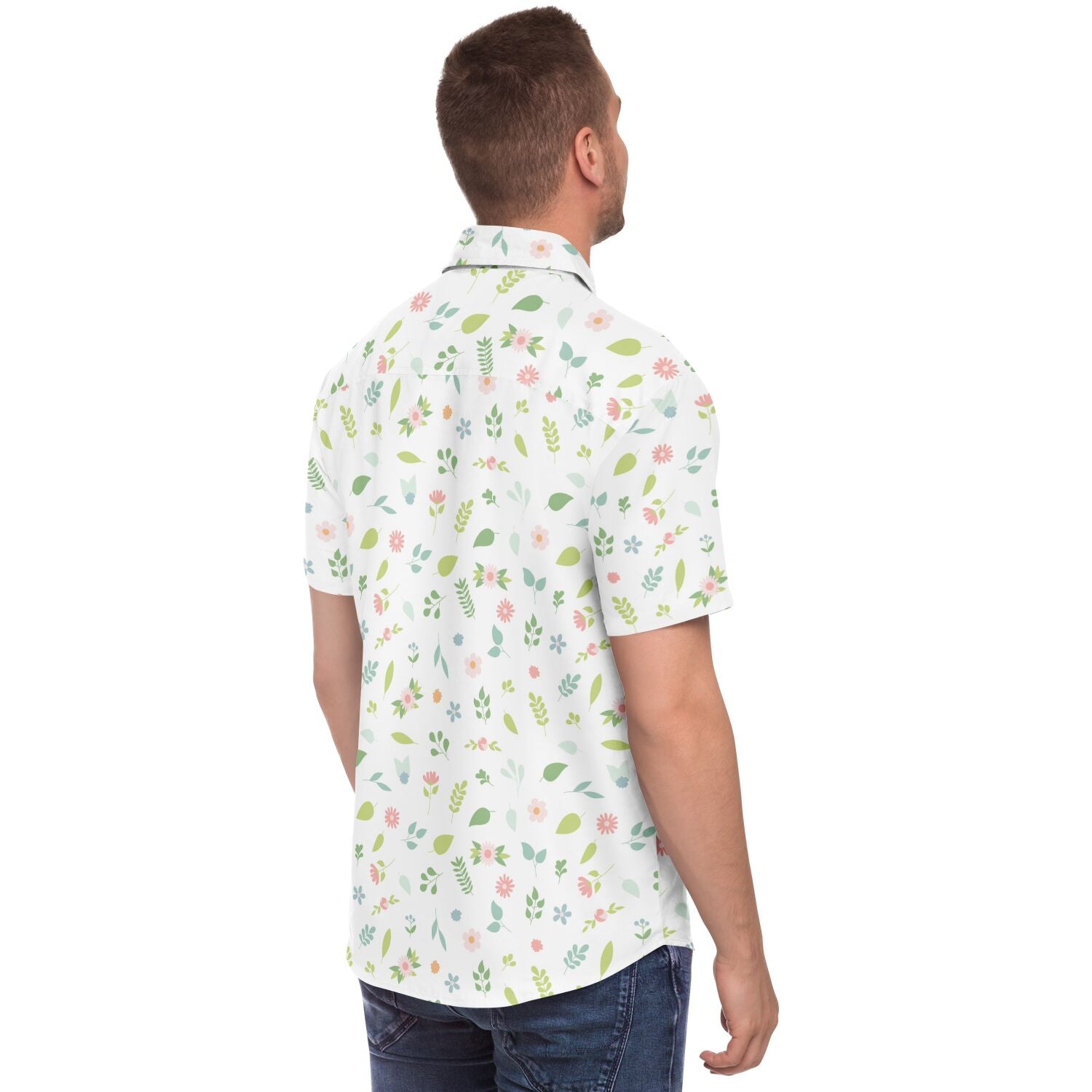 chemise décontractée homme à fleurs