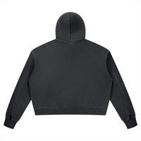 Dos du hoodie femme délavé vintage noir délavé