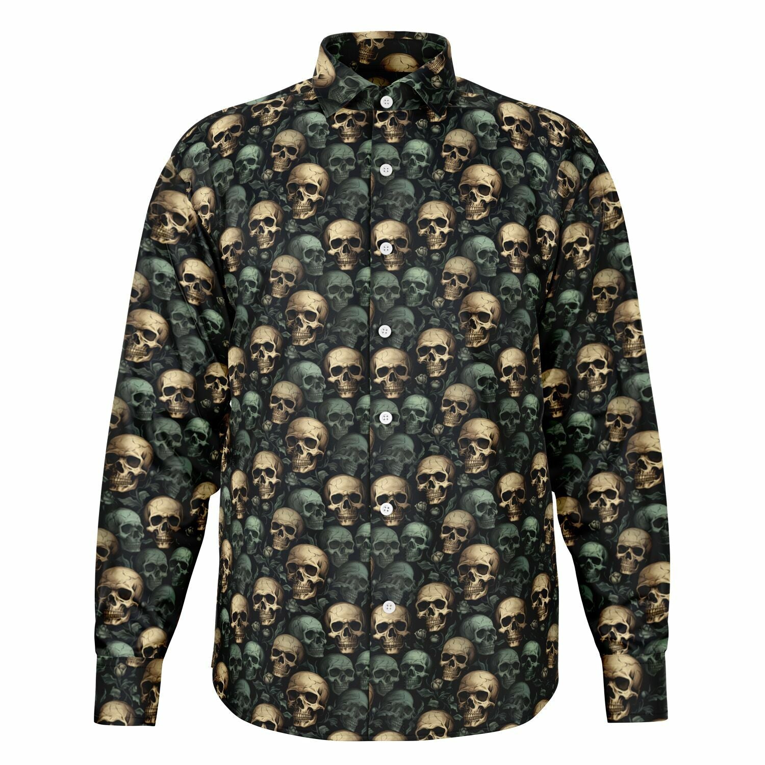 chemise tendance à têtes de morts