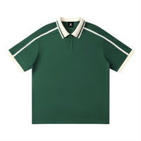 Polo Contrast Piping Noir Original — Streetwear Belge