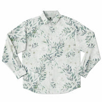 CHEMISE HOMME originale blanche  à fleurs - MANCHES LONGUES