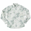 CHEMISE HOMME originale blanche  à fleurs - MANCHES LONGUES