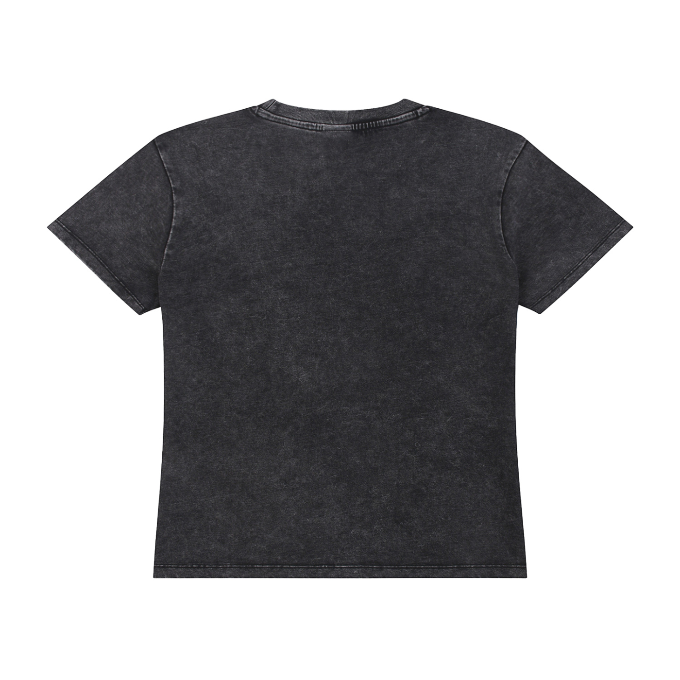 Packshot dos du t-shirt délavé original noir délavé