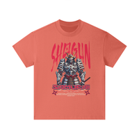 T-shirt oversized enfant Shogun - imprimé samouraï en armure et lettrage rouge